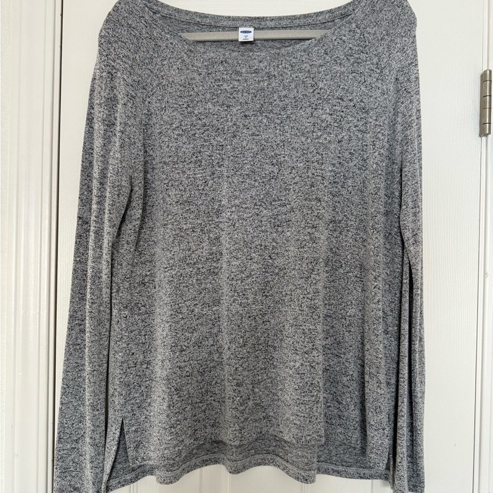 Old Navy Gray Long Sleeve Relaxed Shirt